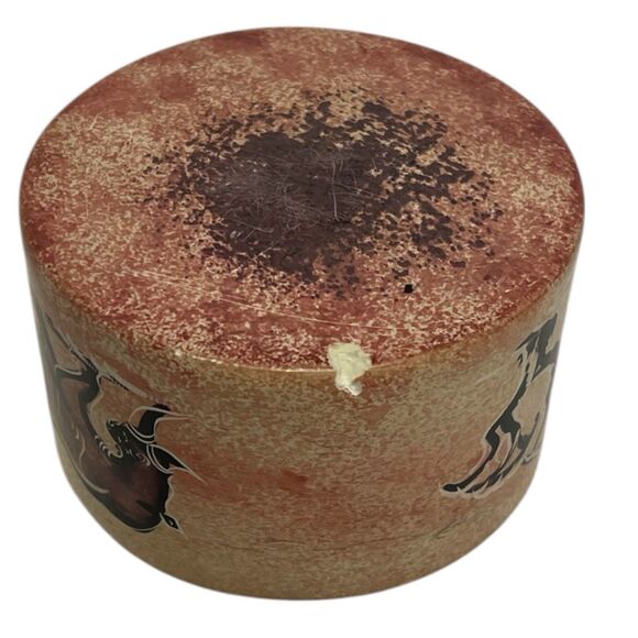 Safari Animal Soapstone Coaster Set | 6pc Hand Carved + Holder | Boho Vintage - Picture 7 of 12